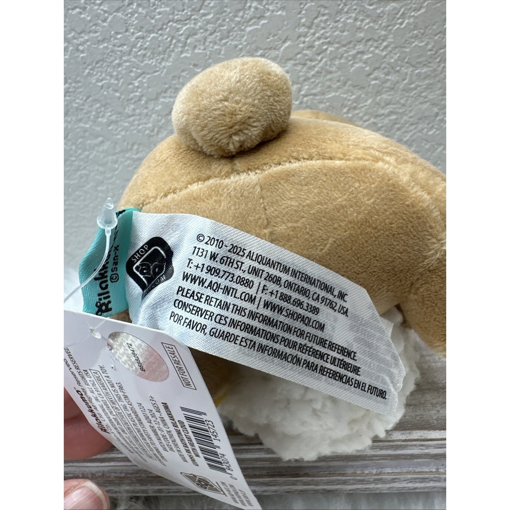 $19 π NWT San-X Rilakkuma Fluffy Heart Plush 6" Small Animal Teddy Bear - Picture 6 of 7